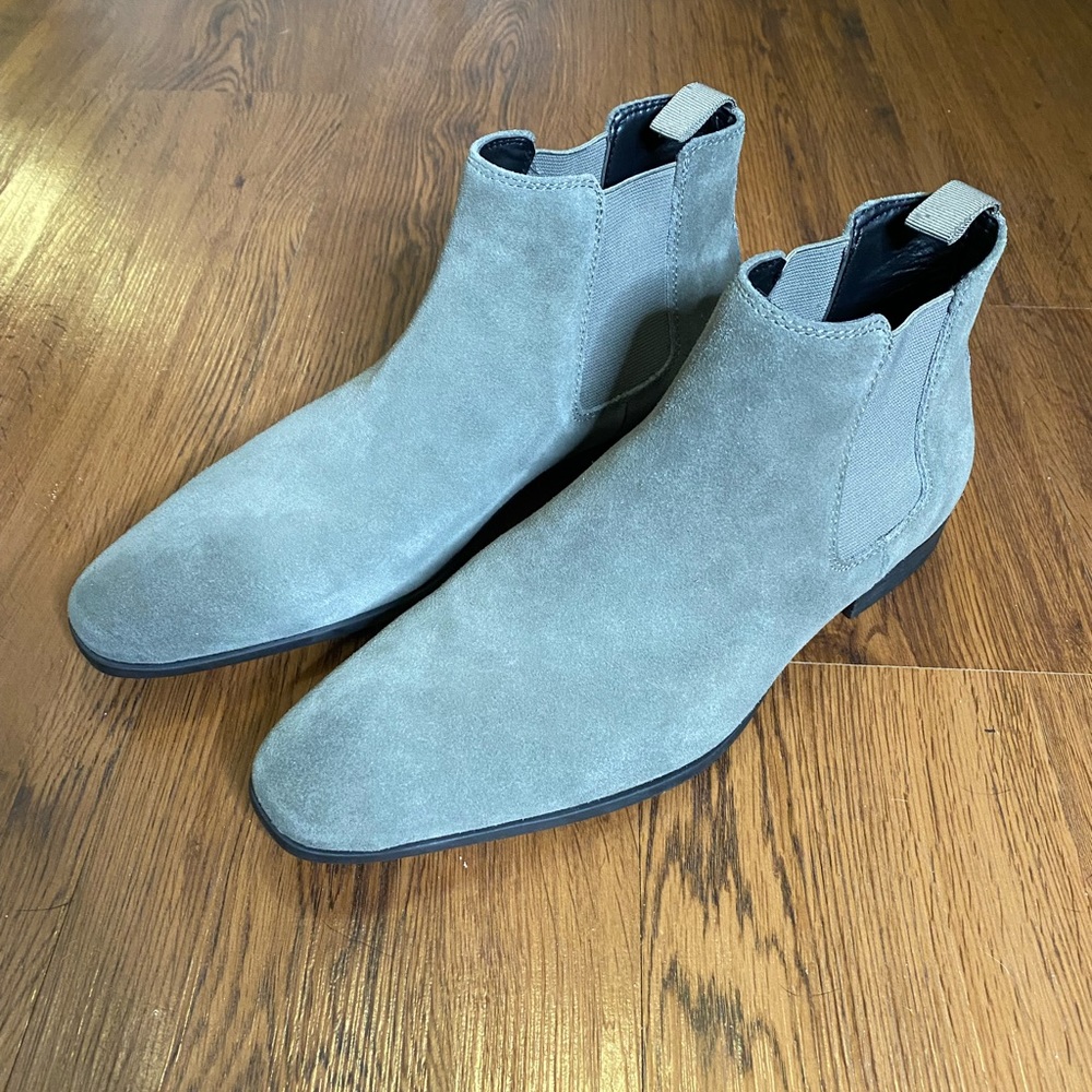 Men’s Grey Chelsea Boots by Public Opinion
